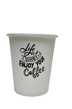 Enjoy Coffee Konseptli Tek Kullanımlık 7 Oz 50 Adet Karton Bardak