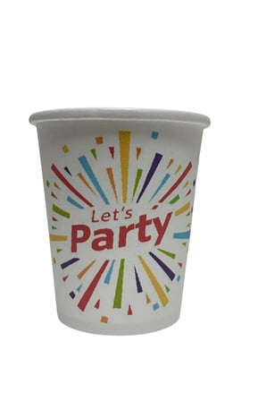 Parti konseptli Tek kullanımlık 7 Oz 50 Adet Karton Bardak
