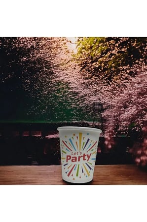 Parti konseptli Tek kullanımlık 7 Oz 100 Adet Karton Bardak