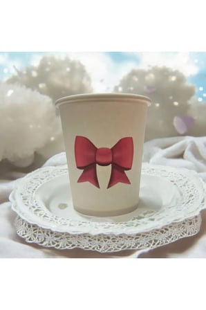 Pembe kurdela-Doğumgünü -desenli Tek kullanımlık 7 Oz 200 Adet Karton Bardak