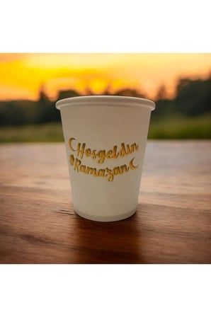 Ramazan-hoşgeldin Ramazan-iftar-sahur Tek Kullanımlık 7 Oz 50 Adet Karton Bardak