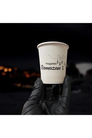 Ramazan-hoşgeldin Ramazan-iftar-sahur Tek Kullanımlık 7 Oz 50 Adet Karton Bardak