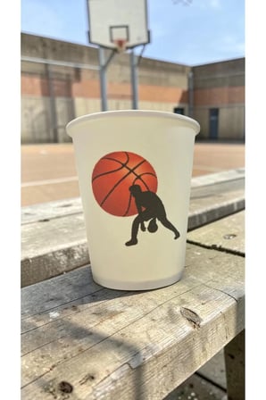 Basketbol Temalı Doğumgünü Etkinlik Parti Karton Bardak 7 oz 100 Adet