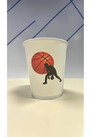 Basketbol Temalı Doğumgünü Etkinlik Parti Karton Bardak 7 oz 50 Adet