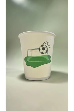 Futbol Topu-Maç-kale Doğumgünü Parti temalı Tek kullanımlık 7 Oz 50 Adet Karton Bardak