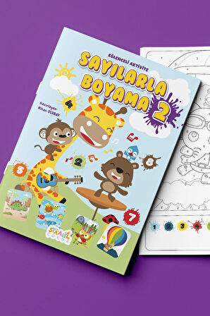 Kodlamalı Aktivite Serisi - Sayılarla Boyama Kitabı Seti - 5 Kitap