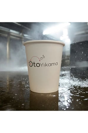 OTO YIKAMA Temalı Tek kullanımlık 7 Oz 50 Adet Üreticiden Karton Bardak