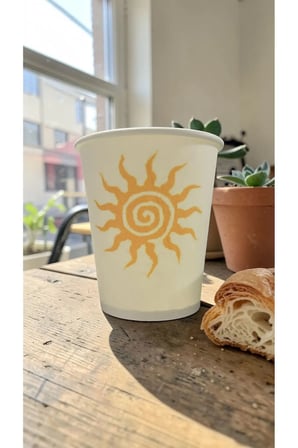 Güneş Yaz Parti Doğumgünü temalı Tek kullanımlık 7 Oz 50 Adet Karton Bardak
