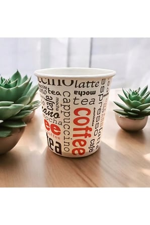 YENİ ÜRÜN 4 OZ Espresso-Türk kahvesi-Americano Tek kullanımlık 100 Adet Karton Bardak