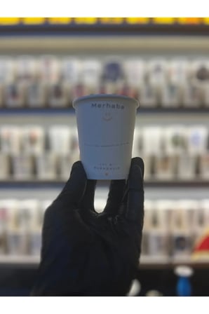 YENİ TASARIM İsim yazılabilir 7 oz karton bardak 100 Adet Kişiselleştirilebilir Beyaz Kahve Çay Bardağı