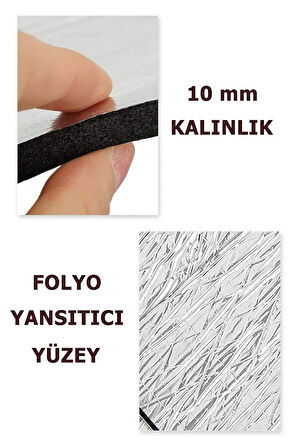 3lü 10mm Kalorifer Radyatör Arkalığı Petek Arkası Isı Tasarruf Izolasyon Yansıtıcı Levha Plaka 10mm