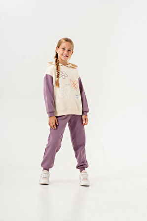 Kız Çocuk Smile Kids Baskılı Alt Üst Takım