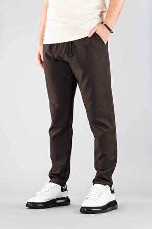 Erkek Jogger Pantolon Beli Lastikli İpli Pamuklu Rahat Boyfriend Pantolon