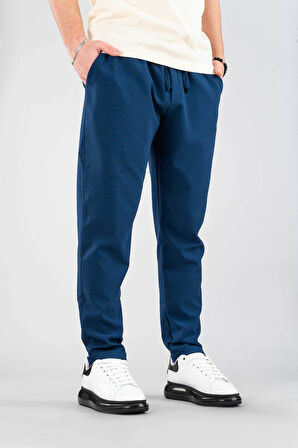 Erkek Jogger Pantolon Beli Lastikli İpli Pamuklu Rahat Boyfriend Pantolon