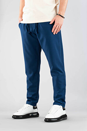 Erkek Jogger Pantolon Beli Lastikli İpli Pamuklu Rahat Boyfriend Pantolon