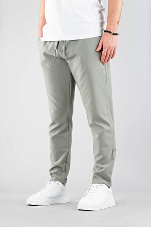 Erkek Jogger Pantolon Beli Lastikli İpli Pamuklu Rahat Boyfriend Pantolon