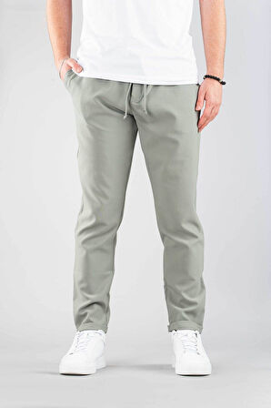 Erkek Jogger Pantolon Beli Lastikli İpli Pamuklu Rahat Boyfriend Pantolon