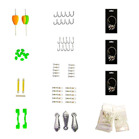 Hızlı Balık 70 Parça Hazır olta seti  210 cm