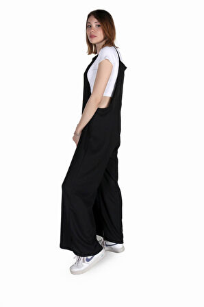 Günlük Askılı Bol Kesim Yazlık Kadın Tulum