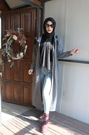 Günlük Kışlık Tam Boy  Kadın Tesettür Ceket