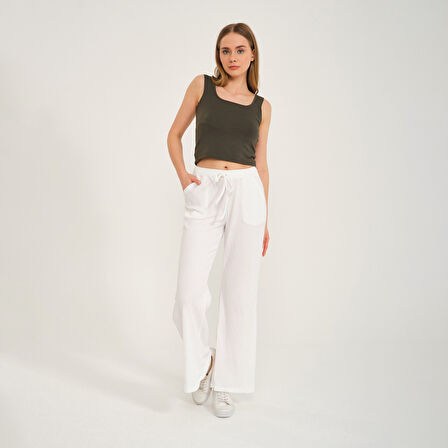 Günlük Yazlık Rahat Kesim Kadın Pantolon