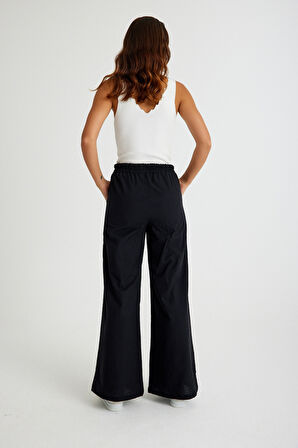 Keten Günlük Pantolon Beli Lastikli Bağcıklı