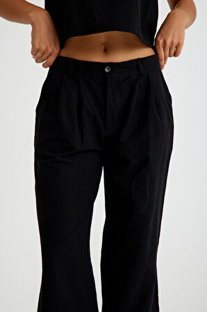 Keten Günlük Rahat  Kolsuz  Alt Üst Kadın Takım