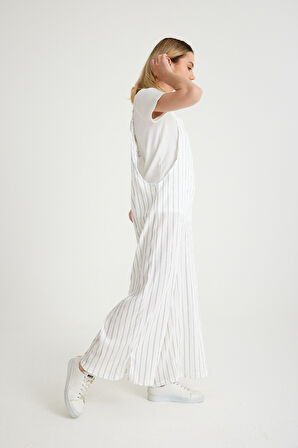 Günlük Askılı Bol Kesim Yazlık Kadın Tulum