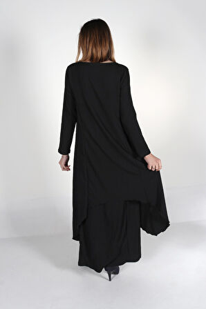 Günlük Yazlık Salaş Kadın İki Katlı  Elbise