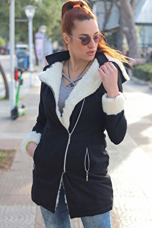 Kışlık Kaşmir Kaşe Kadın Kaban