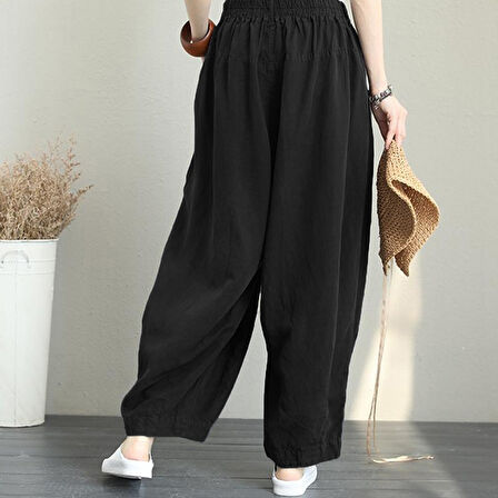 Yazlık Salaş Kadın Şalvar Pantolon