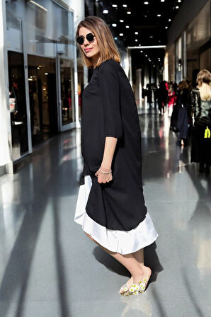 Şık Tasarım Yazlık Keten Elbise