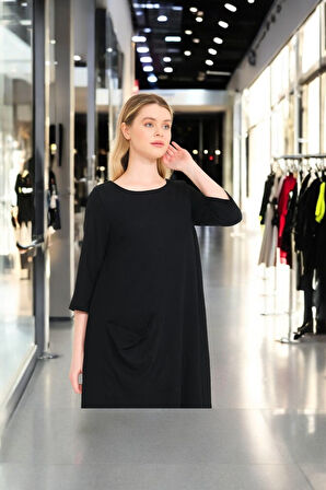 Yazlık Tasarım Şık Keten ELbise