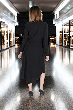 Yazlık Salaş Büzgü Detaylı Elbise