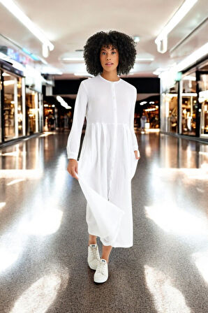 Yazlık Tam Boy Salaş Elbise