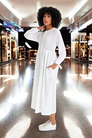 Yazlık Tam Boy Salaş Elbise