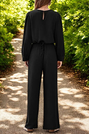 Yazlık Balon Kol Alt Üst Keten Takım