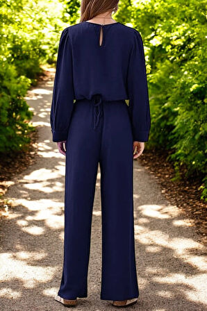 Yazlık Balon Kol Rahat Keten Takım