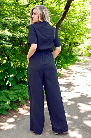 Yazlık Günlük Keten Tulum