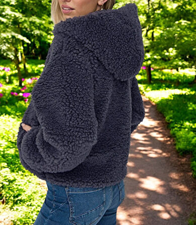 Kışlık Özel Tasarım Peluş Ceket