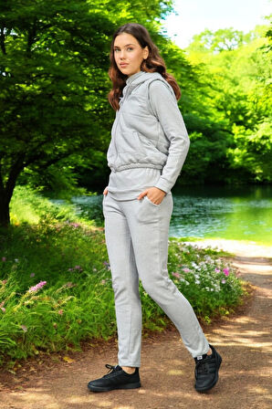 Günlük Kışlık Sevgili Kombini Üçlü Kadın Takım