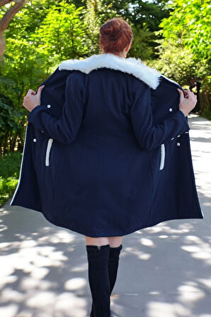 Kaşlık Kaşmir Kaşe Kadın Kaban