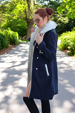 Kaşlık Kaşmir Kaşe Kadın Kaban