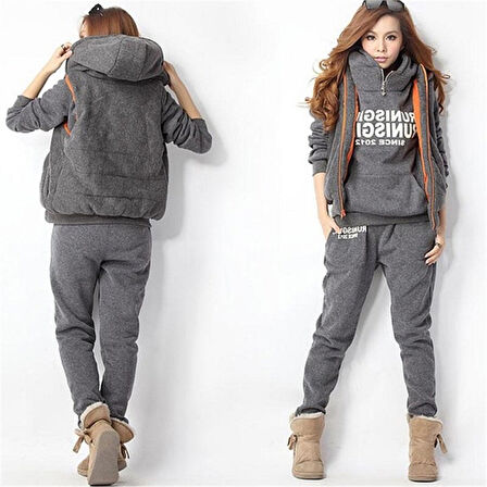 Rahat Üçlü Kadın Eşofman Takımı