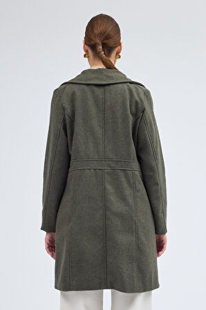 Dikiş Detaylı Tasarım Kaşe Kaban