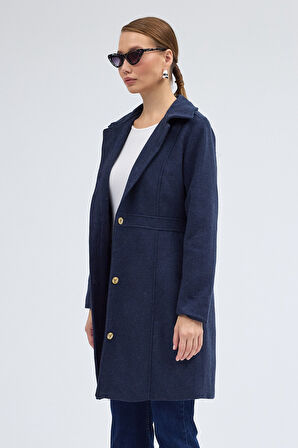 Dikiş Detaylı Tasarım Kaşe Kaban