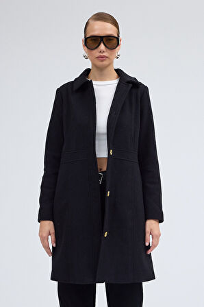 Dikiş Detaylı Tasarım Kaşe Kaban