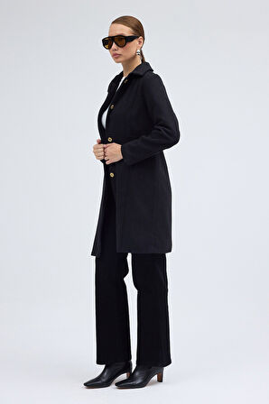 Dikiş Detaylı Tasarım Kaşe Kaban