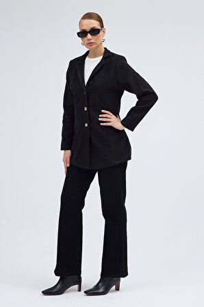 Tasarım Yaka Kısa Boy Kaşe Kaban