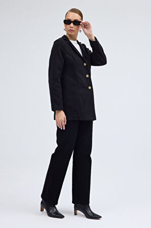 Tasarım Yaka Kısa Boy Kaşe Kaban